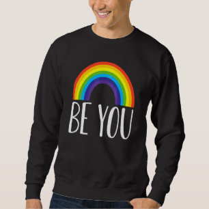 Var du Rainbow Lgbt Gay pride Gay Lesbiskar Bisexu Lång Ärmad Tröja