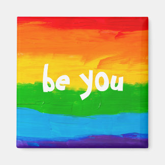 Var du Rainbow LGBT Magnet - Pride Month LGBTQ+