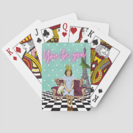 Var Du Själv Empowering Girl Popkonst Casinokort