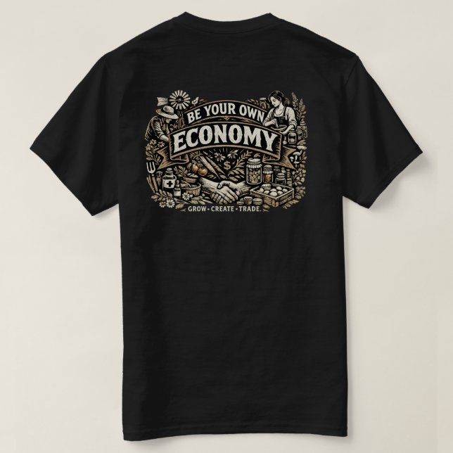 Var egen ekonomi T-shirt (Design baksida)