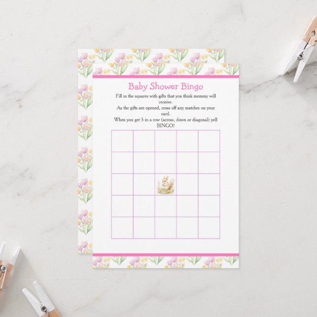 Vår-ekorrebabyskor Inbjudningar (Fram/Back In Situ)