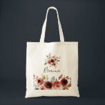 Vår Elegant Blommigt Bridesmaid Tote Bag Tygkasse<br><div class="desc">Den här blommigten i vår är en gåva från perfekt bröllop för att presentera dina brudtärnor och maid of honor för ett enkelt bröllop. Konstruktionen har vackra blommor med Rosa,  ,  röda,  blå och burguddiga,  handmålade,  tillsammans med grönt bladverk.</div>