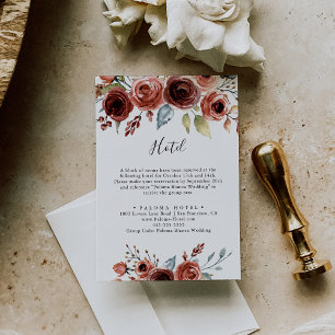 Vår Elegant Blommigt Hotel Tilläggskort