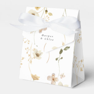 Vår Elegant Boho Wildblomma Bröllop Presentaskar