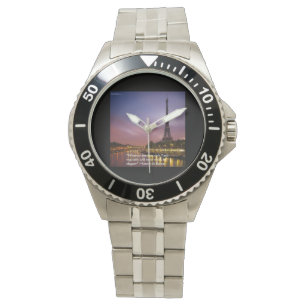 Var elegant i Paris Frankrike Rostfritt stål Ur Armbandsur
