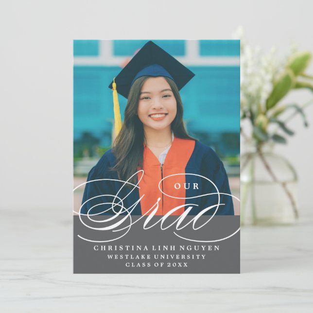 VÅR ELEGANT-SKRIPTSKYDD | INBJUDAN TILL STUDENTEN (Stående Fram)