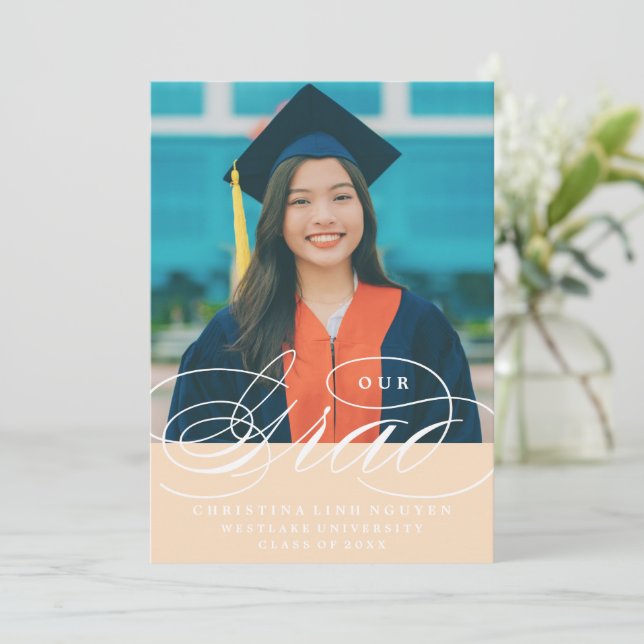 VÅR ELEGANT-SKRIPTSKYDD | INBJUDAN TILL STUDENTEN (Stående Fram)