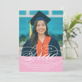 VÅR ELEGANTA SCRIPT GRAD | EXAMENSINVITATION INBJUDNINGAR