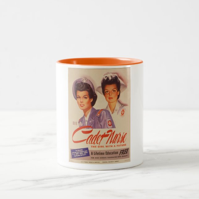 Var en affisch för krig för Två-Tonad mugg (Center)