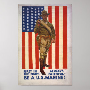 Var en amerikansk marin! poster