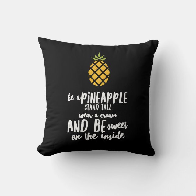 Var en ananas bomullskastkudde 16" x 16" kudde (Framsida)