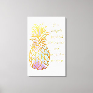 Var en ananas canvastryck