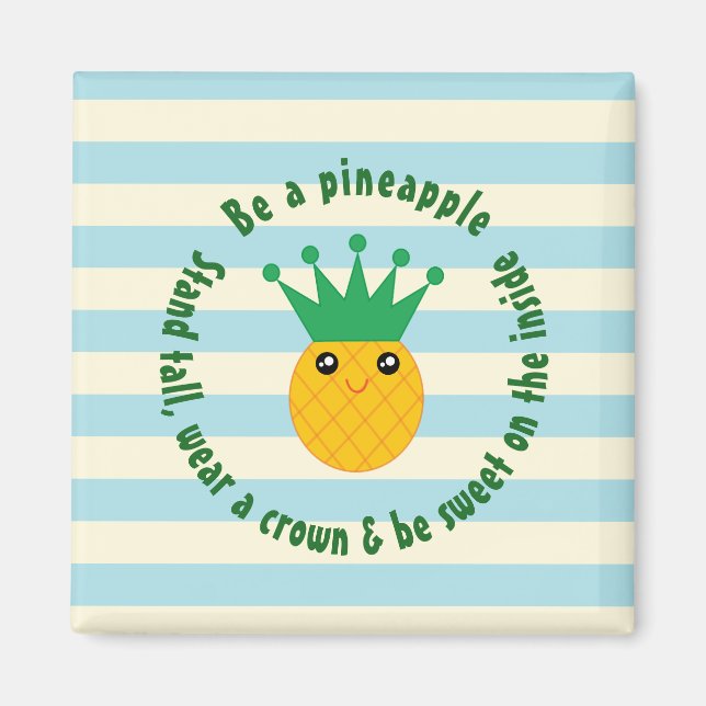 Var en ananas inspirationsoffert magnet (Framsidan)