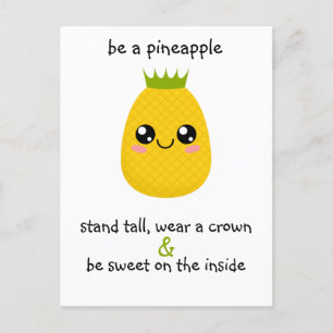 Var en ananas motivation vykort