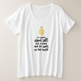 Var en ananas plus Storlek grundläggande T-Shirt