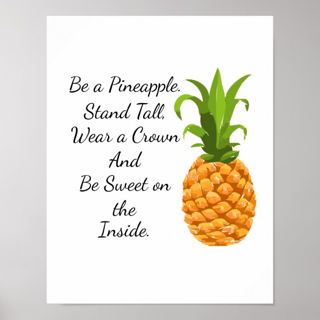 Var en ananas Poster (Framsidan)