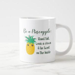 Var en ananas stimulerande motiv citat jumbo mugg