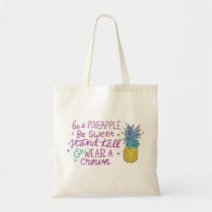 Var en ananas-totetikett tygkasse