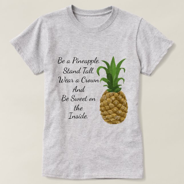 Var en ananasT-tröja T-shirt (Design framsida)
