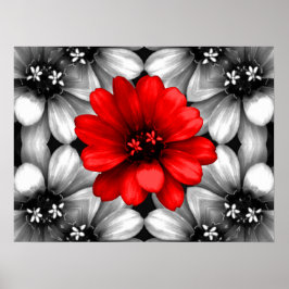 Var en annan röd blomma poster
