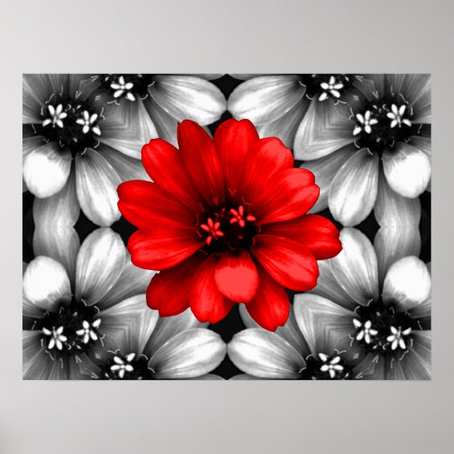Var en annan röd blomma poster (Framsidan)