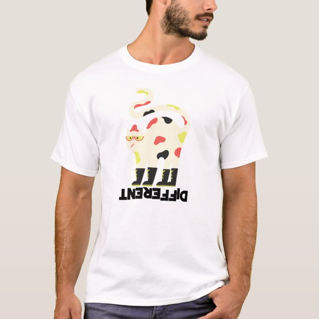 Var en annan rolig funky-kattdesign T-Shirt (Framsida)