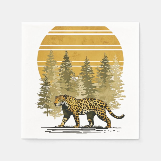Var en Aztec Jaguar Pappersservett (Framsidan)