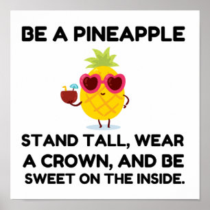 Var en bära av ananas poster