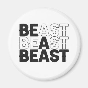 Var en Beast Bodybuilding Fitness Gym Sport Älskar Magnet
