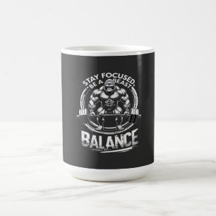 Var en Beast Gym Motivation Tee Kaffemugg