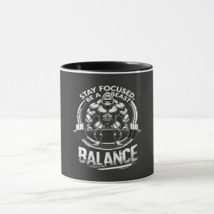 Var en Beast Gym Motivation Tee Mugg