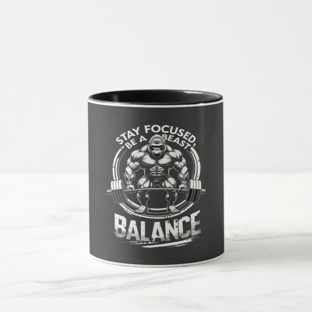 Var en Beast Gym Motivation Tee Mugg (Center)