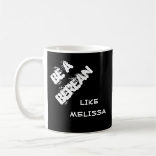 Var en berean Apologetics Scripture Verse Black Kaffemugg