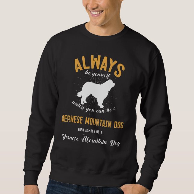 Var en Berner Sennenhund Lång Ärmad Tröja (Framsida)