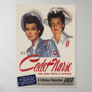 Var en Cadet Nurse Poster