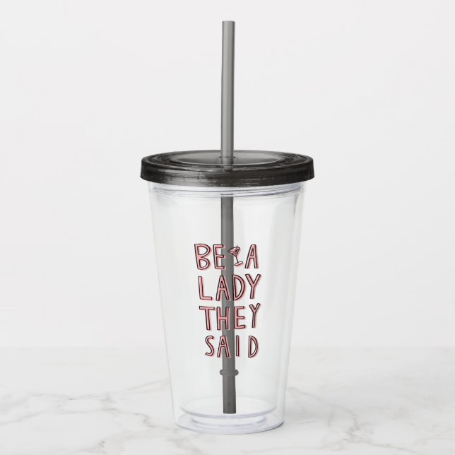 Var en Dam de sa Take Away Mugg (Framsida)