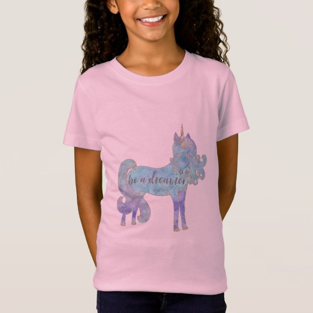 Var en Dreamer Unicorn T Shirt (Framsida)