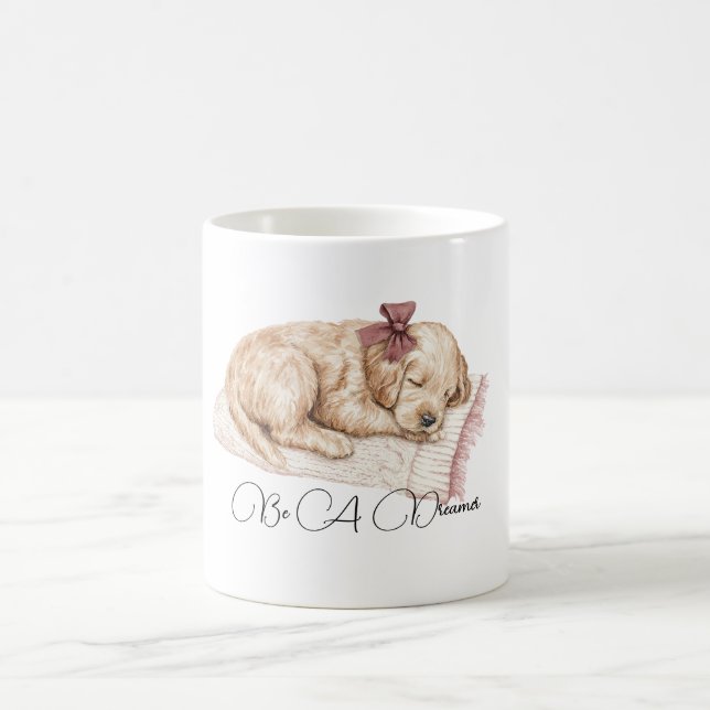 Var en drömmare hund kaffemugg (Center)