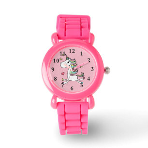 Var en enhetlig Rosa Glitter Watch Armbandsur