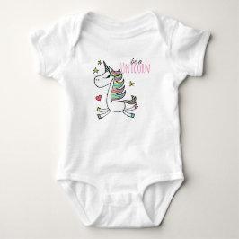 Var en enhörning Baby Jersey Bodysuit Tröja