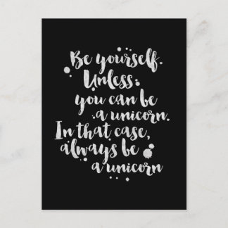 Var en enhörning - inspirationskort vykort
