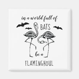 Var en Flaminghoul Skeleton Flamingo Halloween Magnet