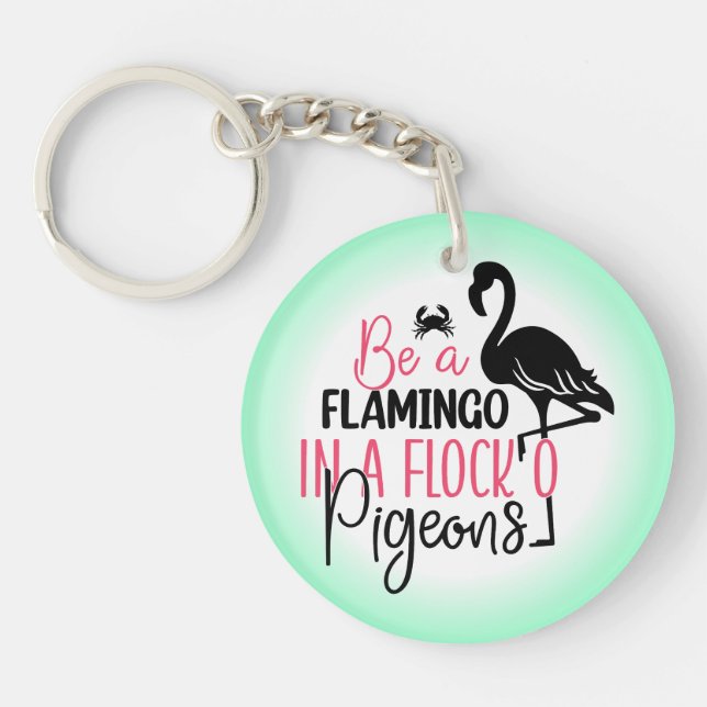 Var en flamingo i en flock duvor (Framsidan)