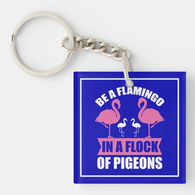 Var en flamingo i en flock duvor (Framsidan)