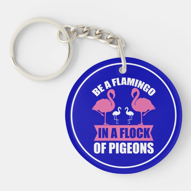 Var en flamingo i en flock duvor (Framsidan)