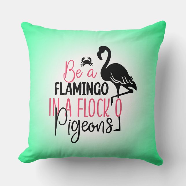 Var en flamingo i en flock duvor kudde (Framsida)