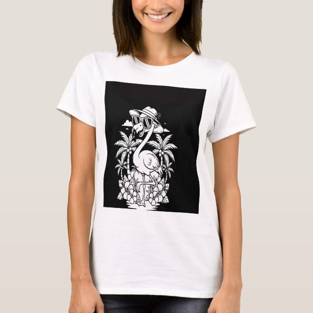 Var en Flamingo T Shirt (Framsida)
