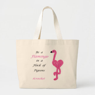 Var en Flamingo Tote Bag Jumbo Tygkasse