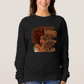 Var en flicka med en mind kvinna med Attityd Dam m T Shirt