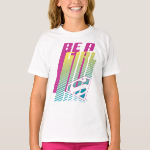 "Var en flicka" Supergirl Graphic T Shirt
